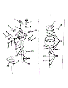 Carburetor parts for Craftsman Lawn & Garden Engine 143177042 from AppliancePartsPros.com