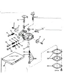 Carburetor parts for Craftsman Lawn & Garden Engine 143184122 from AppliancePartsPros.com