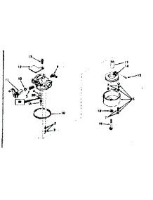 Carburetor No. 631496 parts for Craftsman Lawn & Garden Engine 143184242 from AppliancePartsPros.com