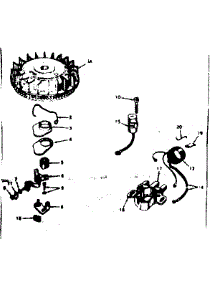 Magneto parts for Craftsman Lawn & Garden Engine 143184252 from AppliancePartsPros.com