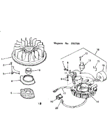 Magneto parts for Craftsman Lawn & Garden Engine 143186042 from AppliancePartsPros.com