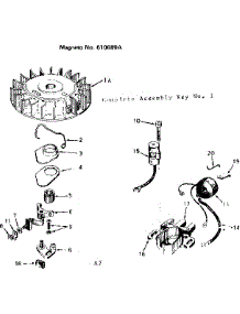 Magneto parts for Craftsman Lawn & Garden Engine 143186122 from AppliancePartsPros.com