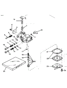 Carburetor parts for Craftsman Lawn & Garden Engine 143187042 from AppliancePartsPros.com