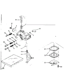 Carburetor parts for Craftsman Lawn & Garden Engine 143187082 from AppliancePartsPros.com