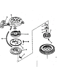 Starter No. 29224 parts for Craftsman Lawn & Garden Engine 14319400 from AppliancePartsPros.com