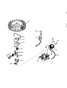Magneto parts for Craftsman Lawn & Garden Engine 143194022 from AppliancePartsPros.com