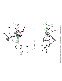 Carburetor No. 631526 parts for Craftsman Lawn & Garden Engine 143194062 from AppliancePartsPros.com