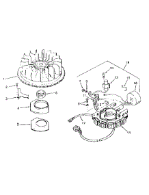 Magneto No. 610766 - Plate No. 2 parts for Craftsman Lawn & Garden Engine 143196032 from AppliancePartsPros.com