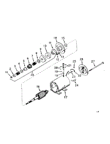 Starter Motor No. 29965 - Plate No. 3 parts for Craftsman Lawn & Garden Engine 143196032 from AppliancePartsPros.com
