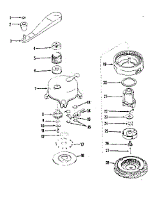 Ratchet Self Starter parts for Craftsman Lawn & Garden Engine 14320500 from AppliancePartsPros.com