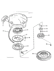 Rewind Starter parts for Craftsman Lawn & Garden Engine 14320501 from AppliancePartsPros.com