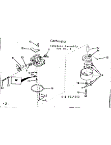 Carburetor parts for Craftsman Lawn & Garden Engine 143214052 from AppliancePartsPros.com
