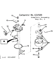 Carburetor parts for Craftsman Lawn & Garden Engine 143214062 from AppliancePartsPros.com