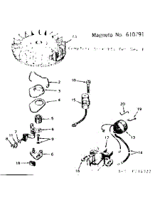 Magneto parts for Craftsman Lawn & Garden Engine 143214322 from AppliancePartsPros.com