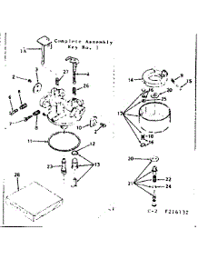 Carburetor parts for Craftsman Lawn & Garden Engine 143216132 from AppliancePartsPros.com