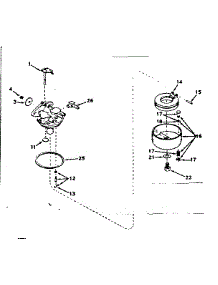 Carburetor parts for Craftsman Lawn & Garden Engine 143217022 from AppliancePartsPros.com