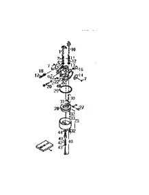 Carburetor 631597 (71 / 143) parts for Craftsman Lawn & Garden Engine 143217072 from AppliancePartsPros.com