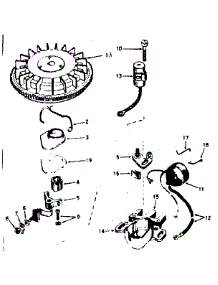 Magneto No. 610857 parts for Craftsman Lawn & Garden Engine 143225012 from AppliancePartsPros.com