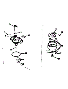 Carburetor parts for Craftsman Lawn & Garden Engine 143225072 from AppliancePartsPros.com