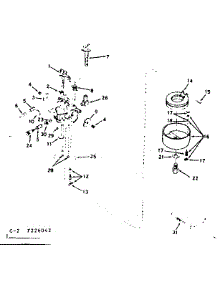 Carburetor parts for Craftsman Lawn & Garden Engine 143226042 from AppliancePartsPros.com