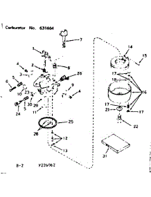 Carburetor parts for Craftsman Lawn & Garden Engine 143226062 from AppliancePartsPros.com