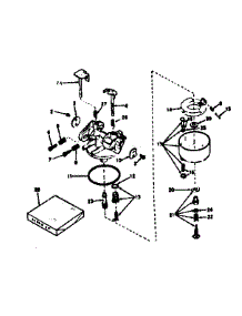 Carburetor parts for Craftsman Lawn & Garden Engine 143226112 from AppliancePartsPros.com