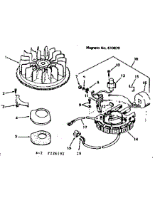 Magneto parts for Craftsman Lawn & Garden Engine 143226192 from AppliancePartsPros.com