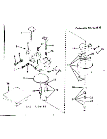 Carburetor parts for Craftsman Lawn & Garden Engine 143226192 from AppliancePartsPros.com