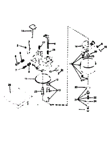 Carburetor parts for Craftsman Lawn & Garden Engine 143226312 from AppliancePartsPros.com