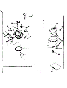 Carburetor 631755 parts for Craftsman Lawn & Garden Engine 143234142 from AppliancePartsPros.com
