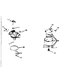 Carburetor No. 631693 parts for Craftsman Lawn & Garden Engine 143235052 from AppliancePartsPros.com