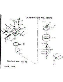 Carburetor parts for Craftsman Lawn & Garden Engine 143235072 from AppliancePartsPros.com