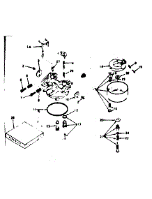 Carburetor No. 631697 parts for Craftsman Lawn & Garden Engine 143236062 from AppliancePartsPros.com