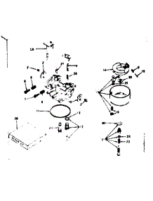 Carburetor No. 631697 parts for Craftsman Lawn & Garden Engine 143236072 from AppliancePartsPros.com
