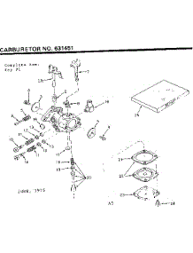 Carburetor parts for Craftsman Lawn & Garden Engine 143236082 from AppliancePartsPros.com