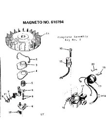 Magneto parts for Craftsman Lawn & Garden Engine 143244082 from AppliancePartsPros.com