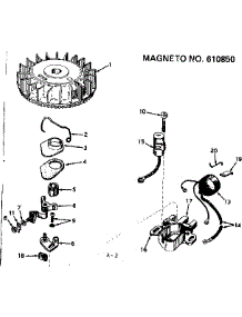 Magneto parts for Craftsman Lawn & Garden Engine 143244122 from AppliancePartsPros.com