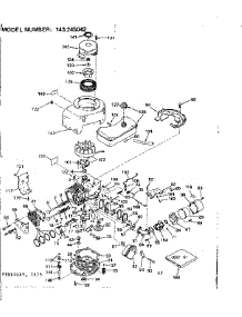 Replacement Parts parts for Craftsman Lawn & Garden Engine 143245042 from AppliancePartsPros.com