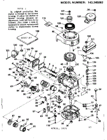 Replacement Parts parts for Craftsman Lawn & Garden Engine 143245092 from AppliancePartsPros.com