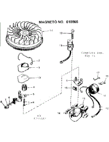 Magneto parts for Craftsman Lawn & Garden Engine 143245182 from AppliancePartsPros.com