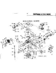 Engine parts for Craftsman Lawn & Garden Engine 143246252 from AppliancePartsPros.com