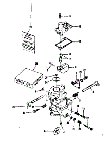 Carburetor No. 29636 parts for Craftsman Lawn & Garden Engine 14325251 from AppliancePartsPros.com