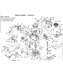 Replacement Parts parts for Craftsman Lawn & Garden Engine 143254272 from AppliancePartsPros.com