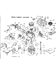 Replacement Parts parts for Craftsman Lawn & Garden Engine 143254292 from AppliancePartsPros.com