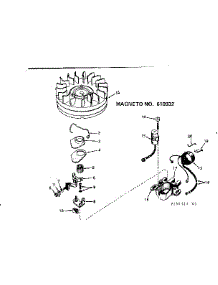 Magneto parts for Craftsman Lawn & Garden Engine 143254312 from AppliancePartsPros.com