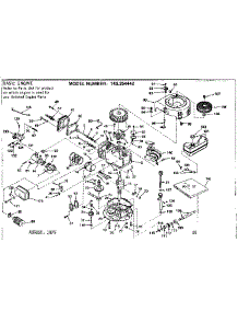 Replacement Parts parts for Craftsman Lawn & Garden Engine 143254442 from AppliancePartsPros.com