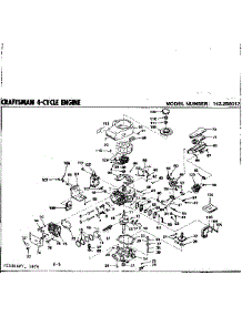Engine parts for Craftsman Lawn & Garden Engine 143256012 from AppliancePartsPros.com