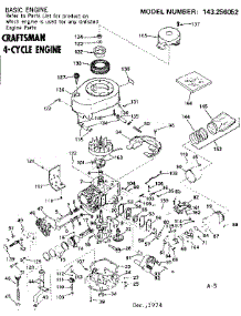 Replacement Parts parts for Craftsman Lawn & Garden Engine 143256052 from AppliancePartsPros.com