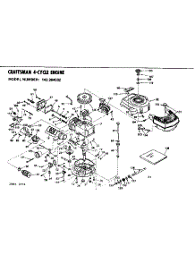 Replacement Parts parts for Craftsman Lawn & Garden Engine 143264032 from AppliancePartsPros.com