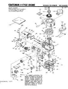 Replacement Parts parts for Craftsman Lawn & Garden Engine 143264282 from AppliancePartsPros.com